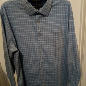 Van Heusen Tall fit Men's stretch stain shield stripped dress shirt